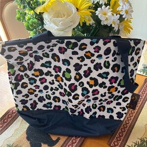 Colorful canvas tote. NWT